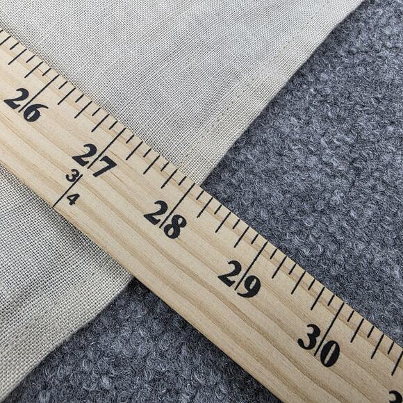 For Cynthia Jacket Womens Large Beige Hooded 100% Linen Flare Button Detail Coat - Picture 7 of 16